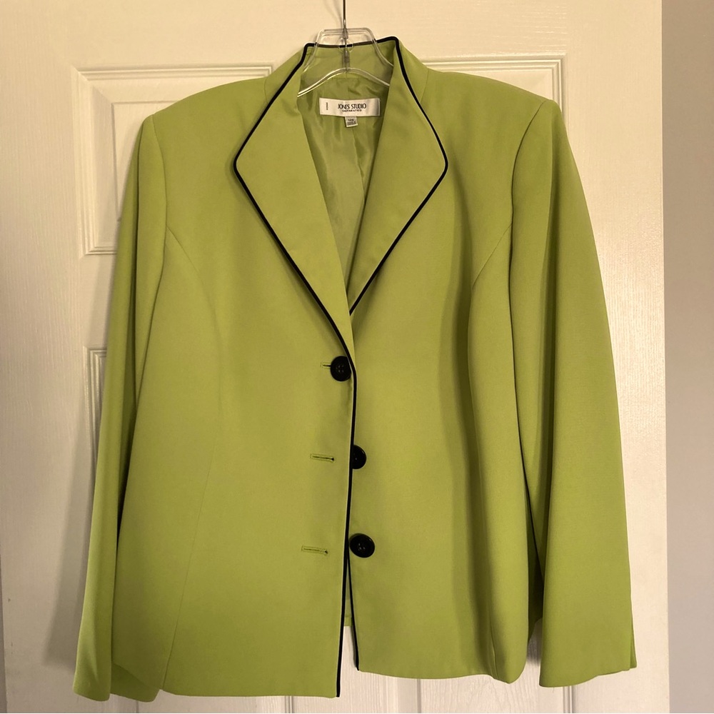 JONES STUDIO WOMEN BLAZER GREEN-14W.